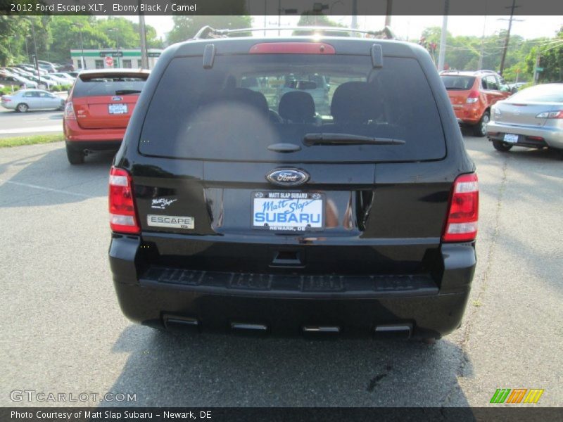 Ebony Black / Camel 2012 Ford Escape XLT