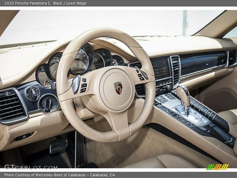 Black / Luxor Beige 2010 Porsche Panamera S