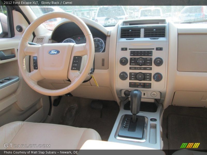 Ebony Black / Camel 2012 Ford Escape XLT