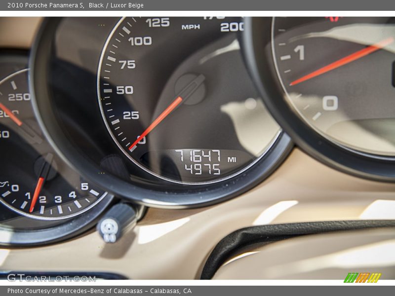 Black / Luxor Beige 2010 Porsche Panamera S