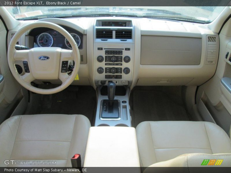 Ebony Black / Camel 2012 Ford Escape XLT