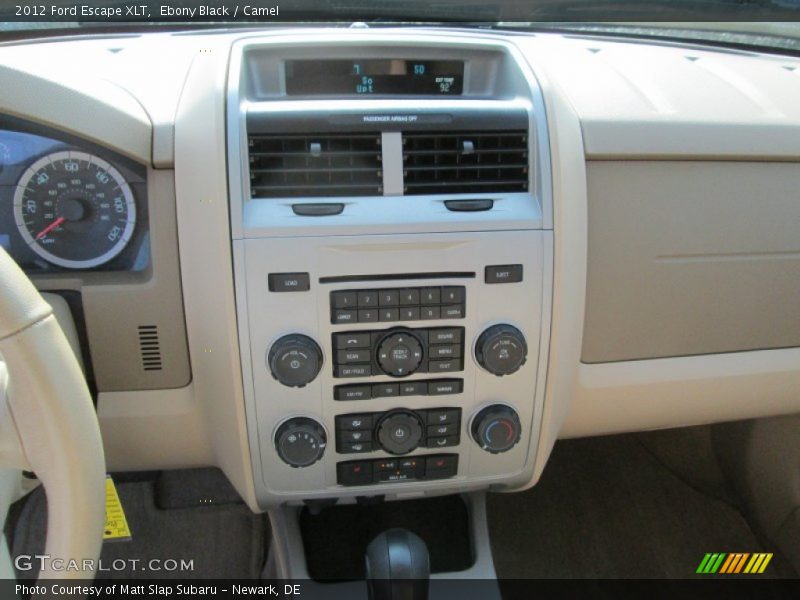 Ebony Black / Camel 2012 Ford Escape XLT