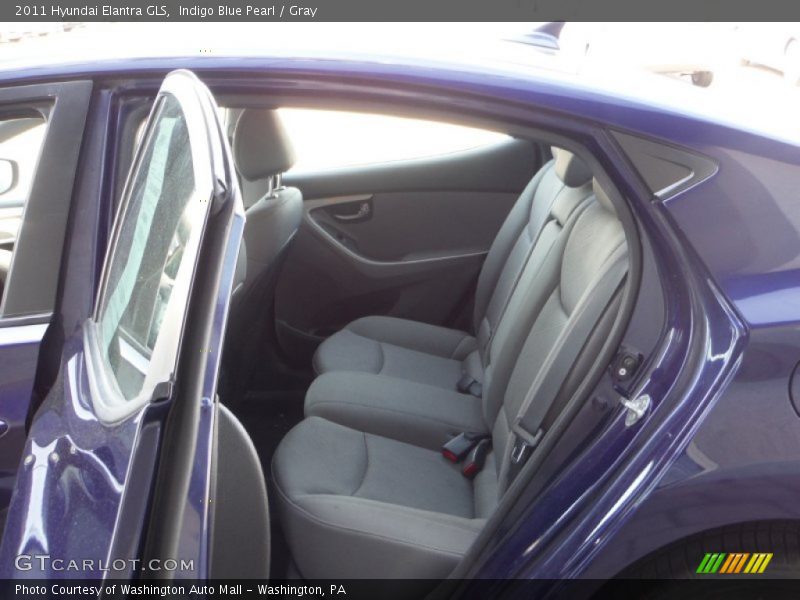 Indigo Blue Pearl / Gray 2011 Hyundai Elantra GLS