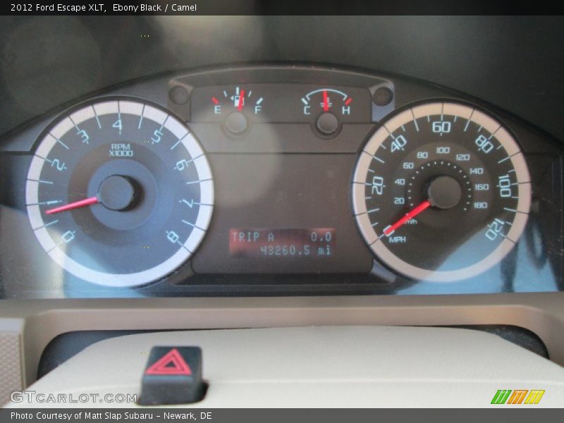 Ebony Black / Camel 2012 Ford Escape XLT
