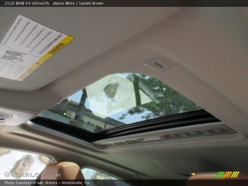 Alpine White / Saddle Brown 2016 BMW X4 xDrive28i