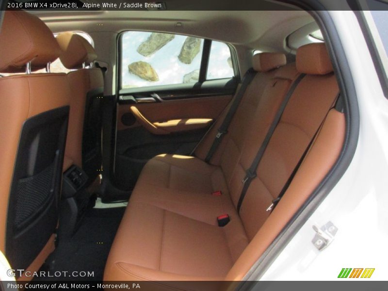 Rear Seat of 2016 X4 xDrive28i