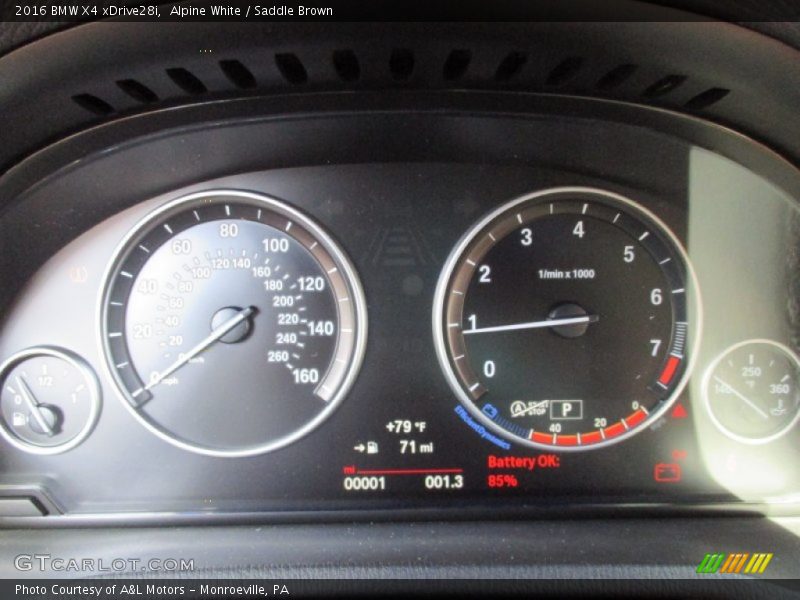  2016 X4 xDrive28i xDrive28i Gauges