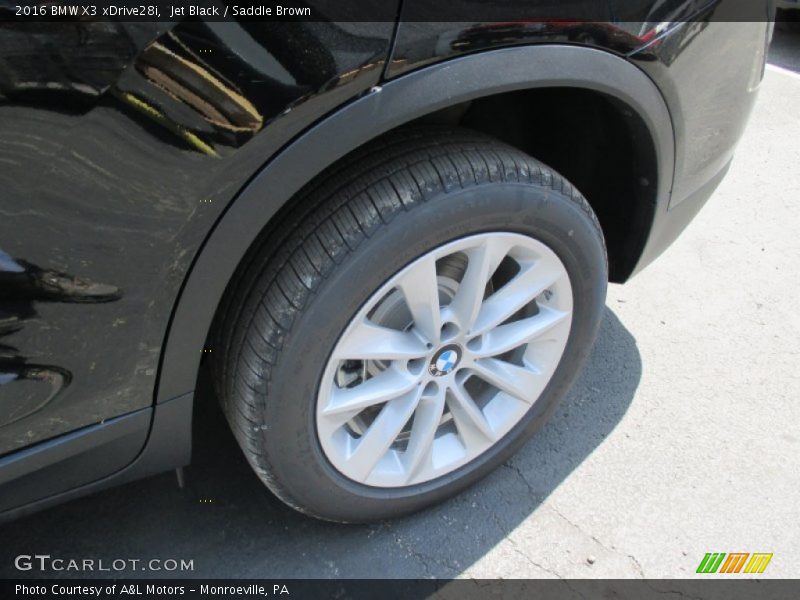 Jet Black / Saddle Brown 2016 BMW X3 xDrive28i