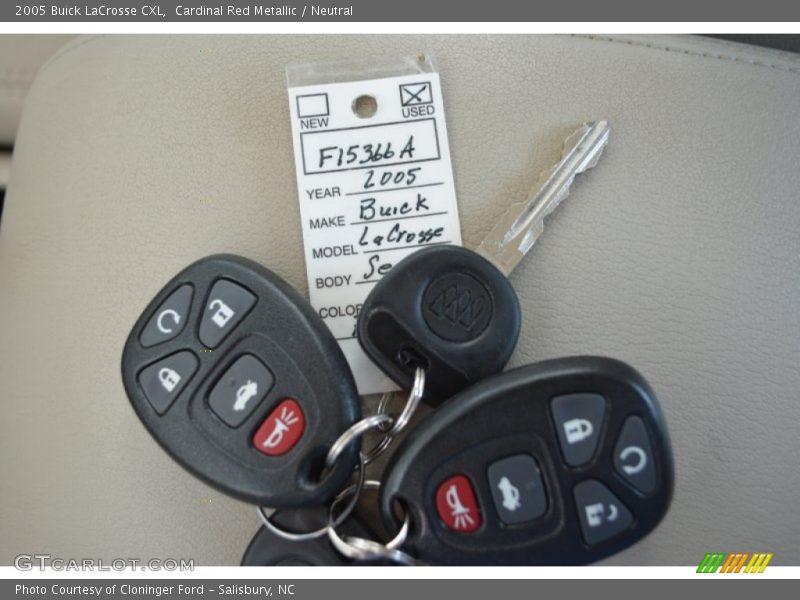Cardinal Red Metallic / Neutral 2005 Buick LaCrosse CXL