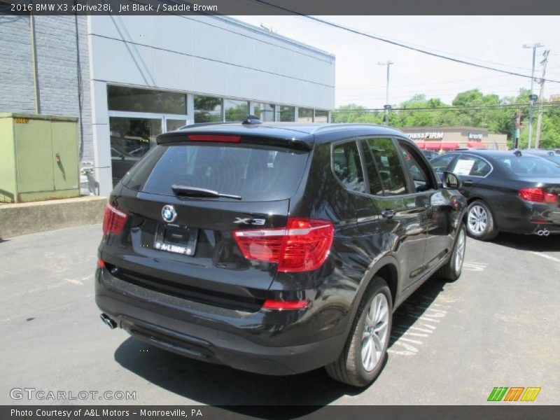 Jet Black / Saddle Brown 2016 BMW X3 xDrive28i