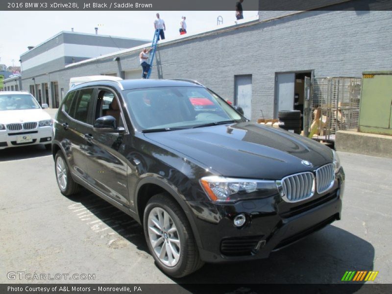 Jet Black / Saddle Brown 2016 BMW X3 xDrive28i