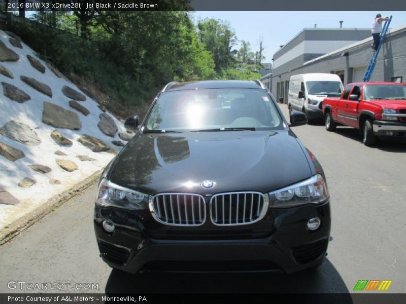 Jet Black / Saddle Brown 2016 BMW X3 xDrive28i