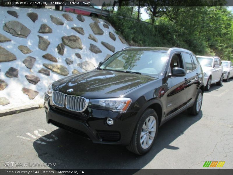 Jet Black / Saddle Brown 2016 BMW X3 xDrive28i