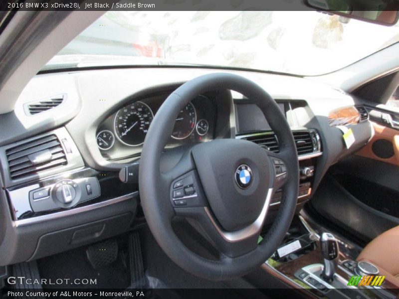 Jet Black / Saddle Brown 2016 BMW X3 xDrive28i