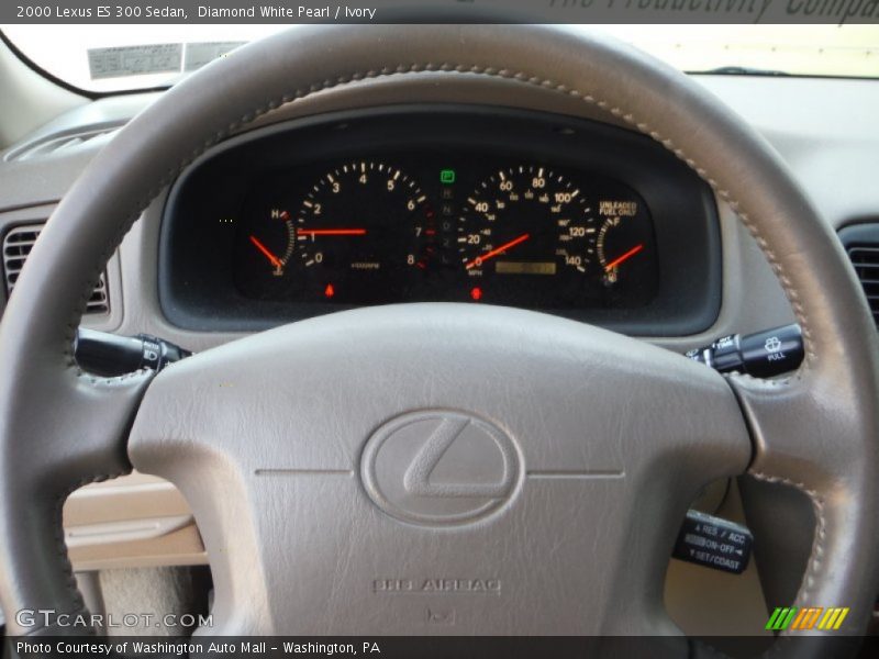 Diamond White Pearl / Ivory 2000 Lexus ES 300 Sedan