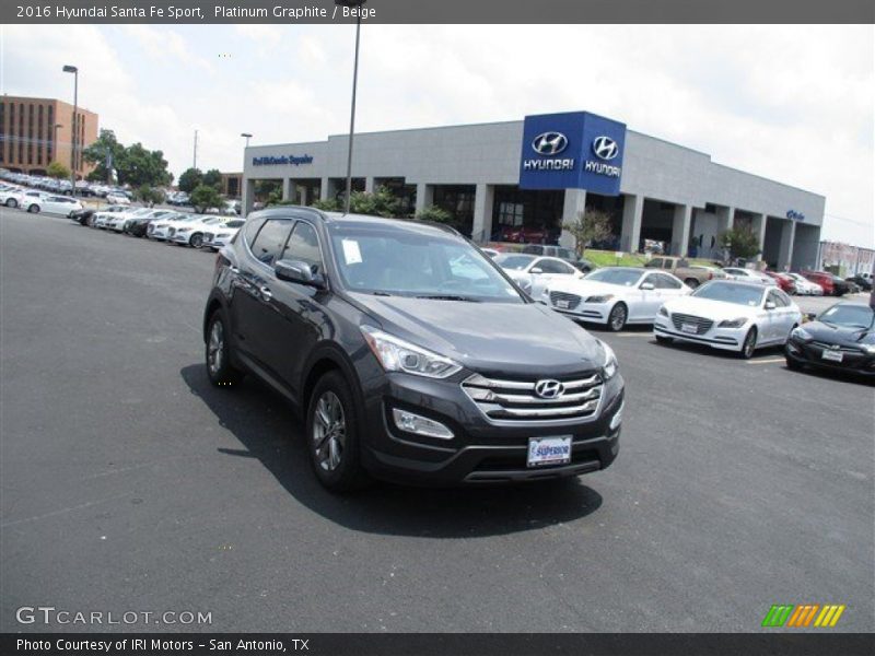 Platinum Graphite / Beige 2016 Hyundai Santa Fe Sport