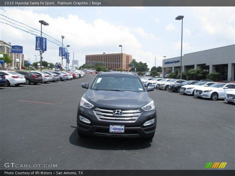 Platinum Graphite / Beige 2016 Hyundai Santa Fe Sport