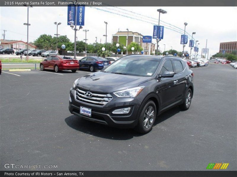 Platinum Graphite / Beige 2016 Hyundai Santa Fe Sport