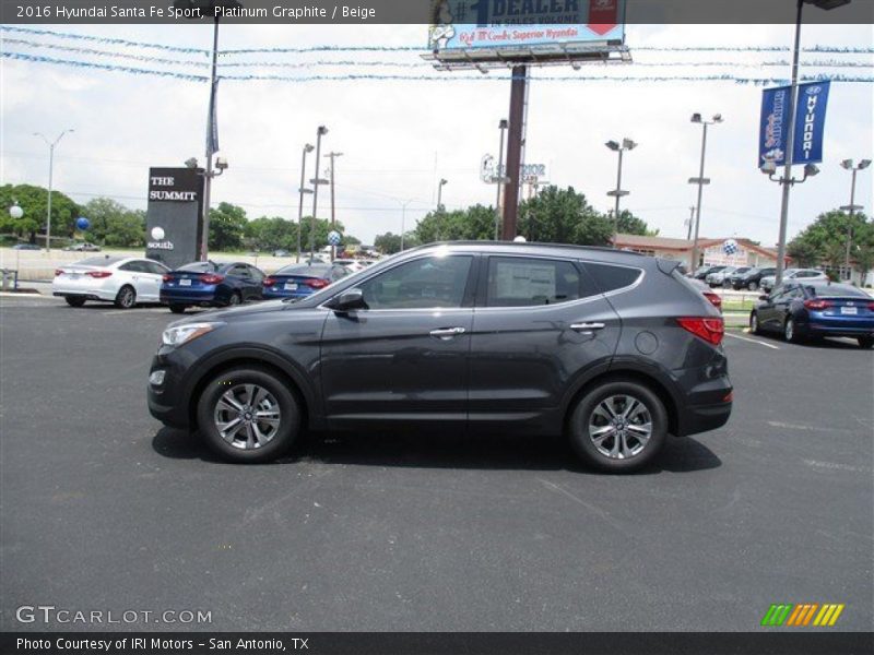 Platinum Graphite / Beige 2016 Hyundai Santa Fe Sport