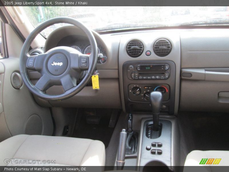 Stone White / Khaki 2005 Jeep Liberty Sport 4x4