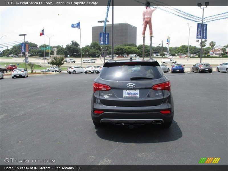 Platinum Graphite / Beige 2016 Hyundai Santa Fe Sport