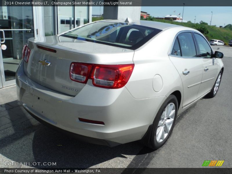 Champagne Silver Metallic / Cocoa/Light Neutral 2014 Chevrolet Malibu LT