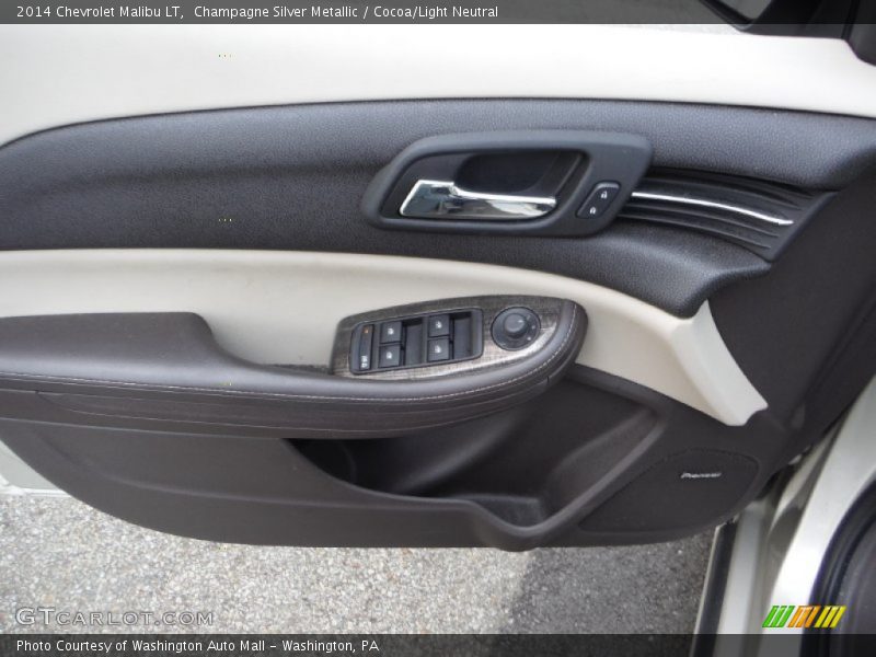 Champagne Silver Metallic / Cocoa/Light Neutral 2014 Chevrolet Malibu LT