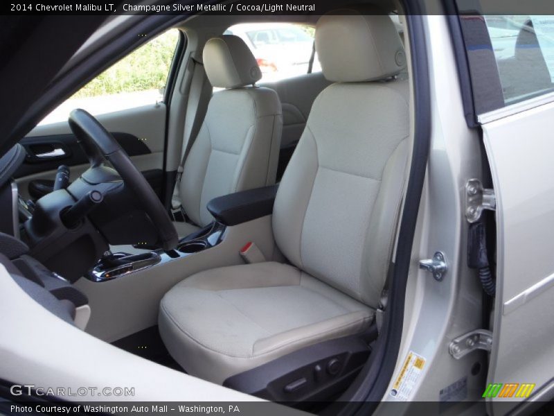 Champagne Silver Metallic / Cocoa/Light Neutral 2014 Chevrolet Malibu LT