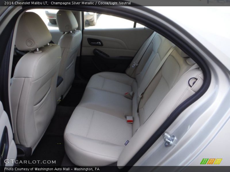 Champagne Silver Metallic / Cocoa/Light Neutral 2014 Chevrolet Malibu LT