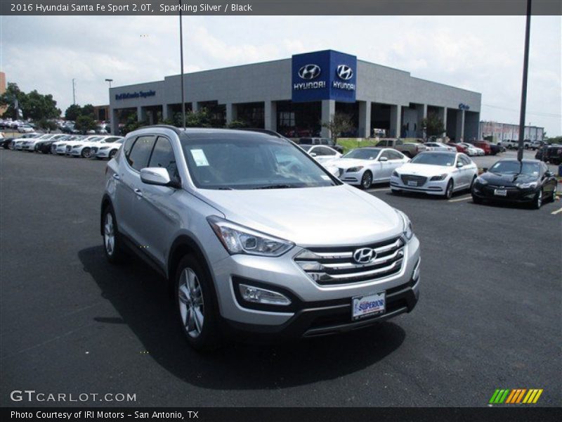 Sparkling Silver / Black 2016 Hyundai Santa Fe Sport 2.0T
