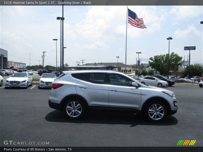 Sparkling Silver / Black 2016 Hyundai Santa Fe Sport 2.0T