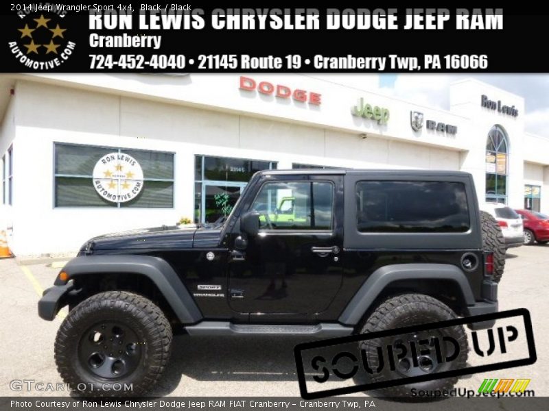 Black / Black 2014 Jeep Wrangler Sport 4x4