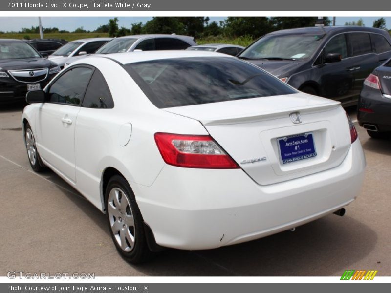 Taffeta White / Gray 2011 Honda Civic LX Coupe