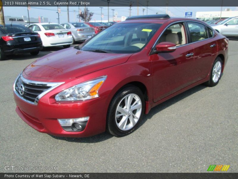 Cayenne Red / Beige 2013 Nissan Altima 2.5 SL