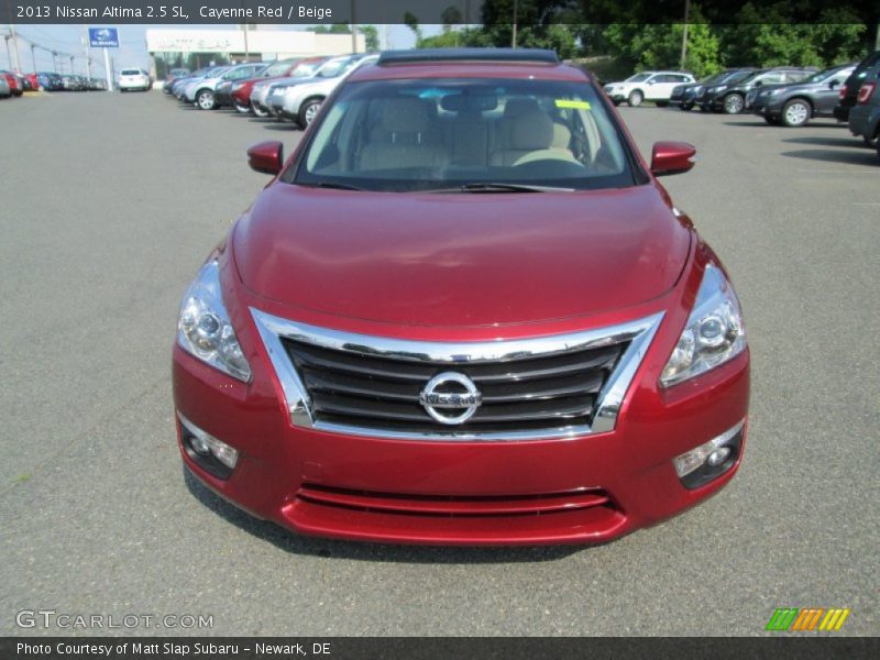 Cayenne Red / Beige 2013 Nissan Altima 2.5 SL