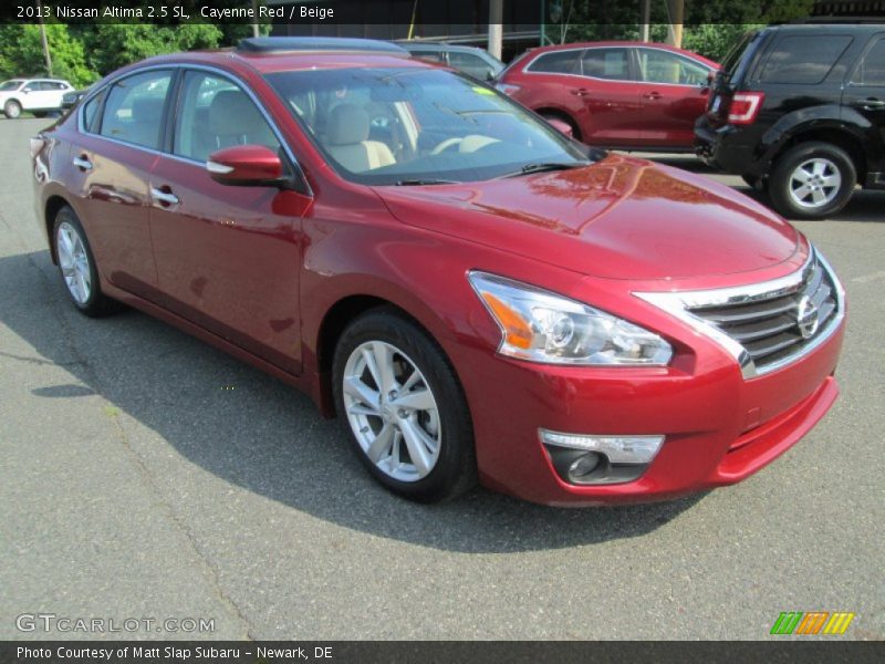 Cayenne Red / Beige 2013 Nissan Altima 2.5 SL