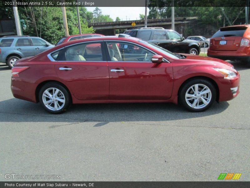 Cayenne Red / Beige 2013 Nissan Altima 2.5 SL