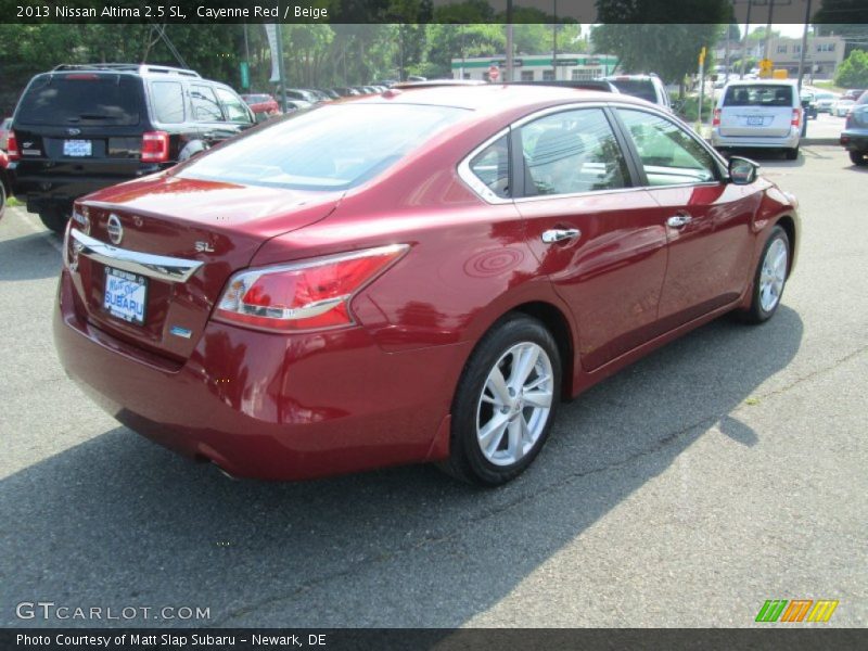 Cayenne Red / Beige 2013 Nissan Altima 2.5 SL