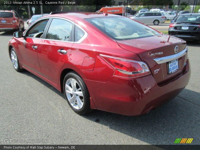 Cayenne Red / Beige 2013 Nissan Altima 2.5 SL