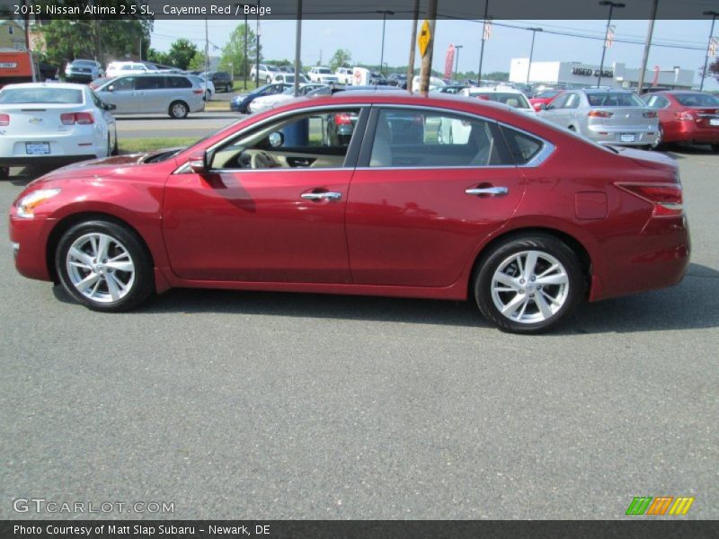 Cayenne Red / Beige 2013 Nissan Altima 2.5 SL