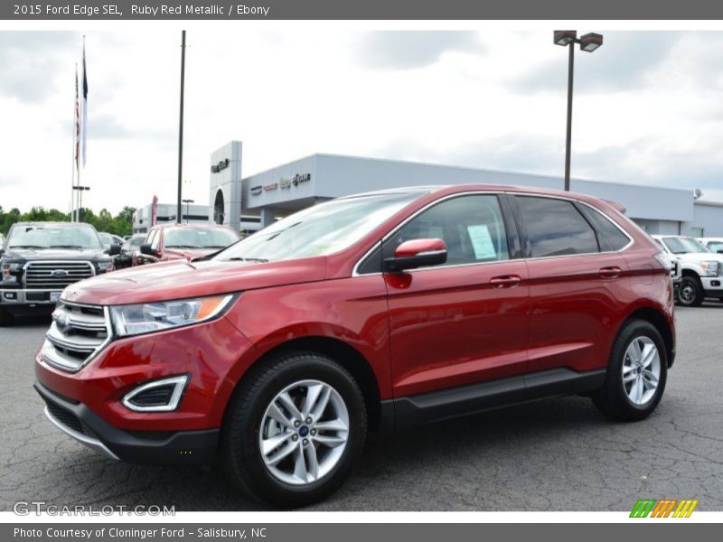 Ruby Red Metallic / Ebony 2015 Ford Edge SEL