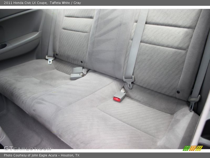 Taffeta White / Gray 2011 Honda Civic LX Coupe