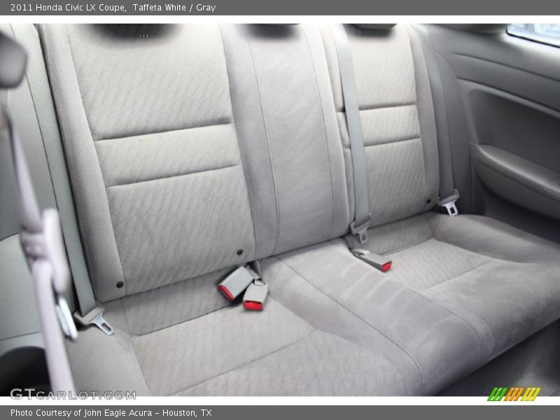 Taffeta White / Gray 2011 Honda Civic LX Coupe