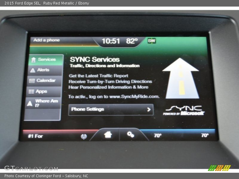 Ruby Red Metallic / Ebony 2015 Ford Edge SEL