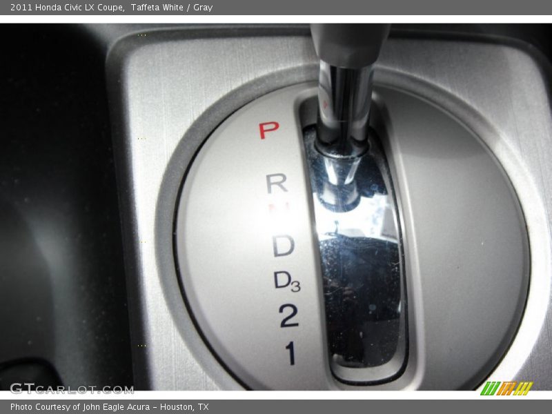 Taffeta White / Gray 2011 Honda Civic LX Coupe