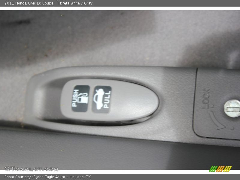 Taffeta White / Gray 2011 Honda Civic LX Coupe