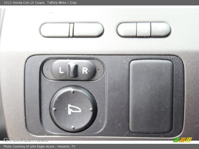 Taffeta White / Gray 2011 Honda Civic LX Coupe