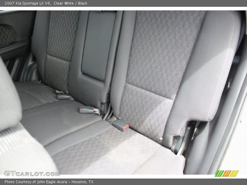Clear White / Black 2007 Kia Sportage LX V6