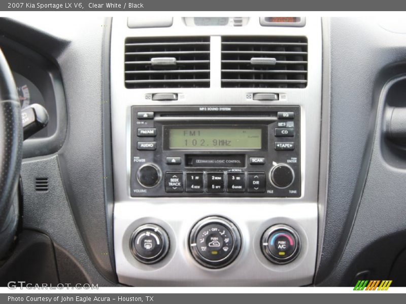 Clear White / Black 2007 Kia Sportage LX V6