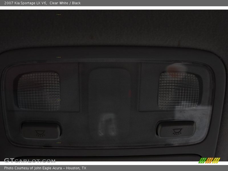 Clear White / Black 2007 Kia Sportage LX V6